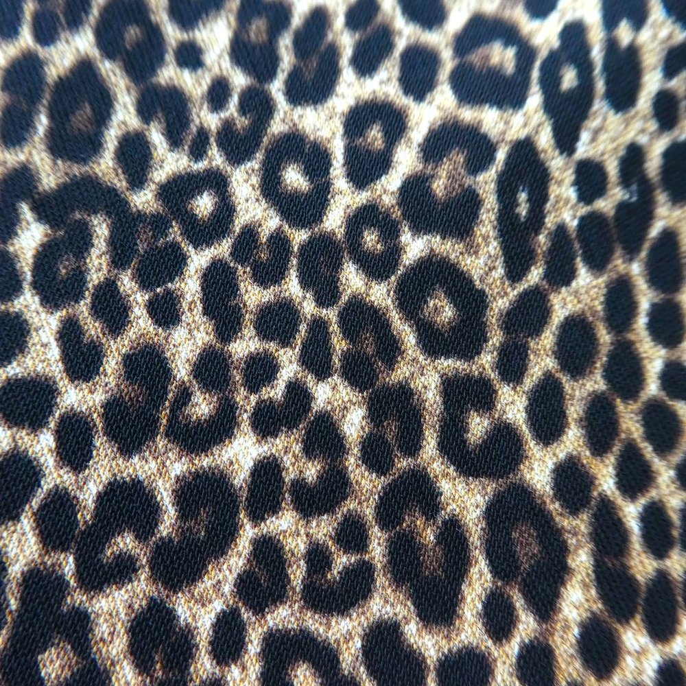 NEW Michael Kors Jumpsuit Belted Animal Cat Print Sleeveless Shoulder Zip Crop 8 - Picture 2 of 15